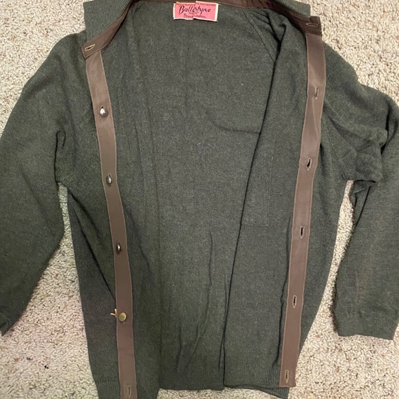 VTG Ballantyne Bonnie Cashin Green Cashmere Cardigan Small - Picture 5 of 10